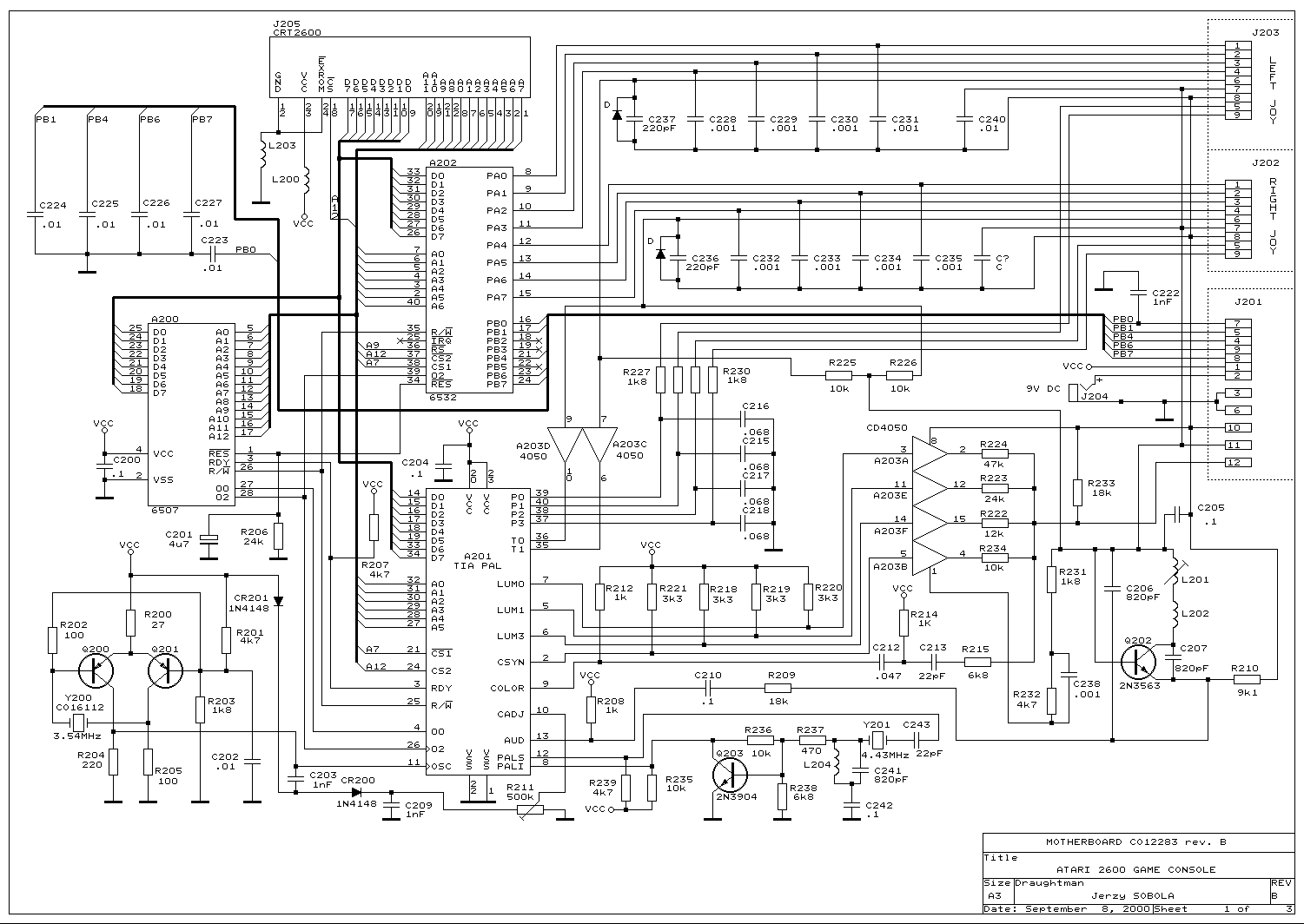 Atari 2600 Motherboard