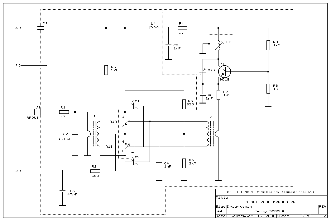 Atari 2600 RF Modulator