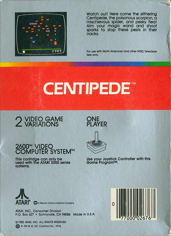 Centipede - Box Back