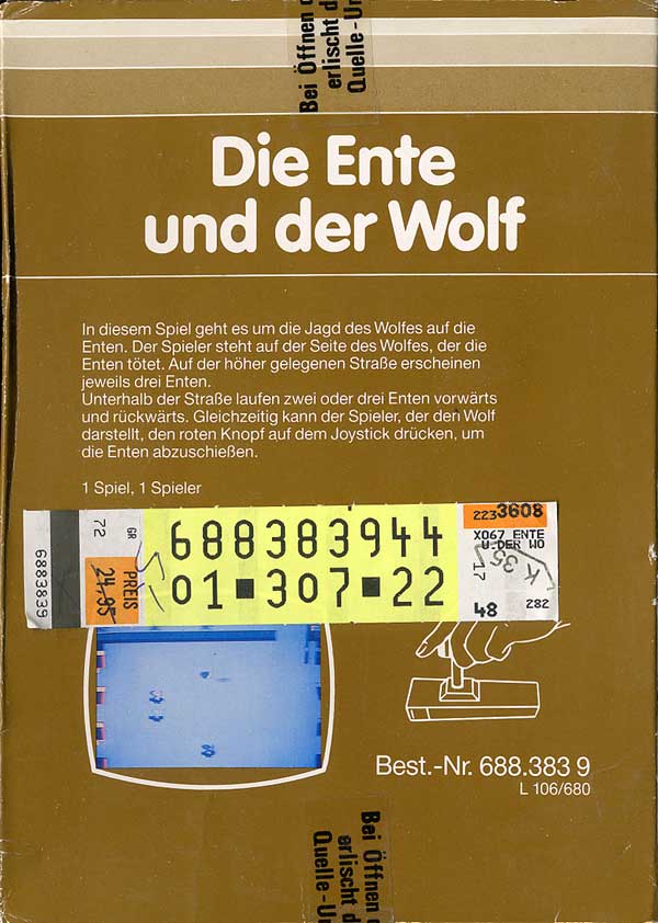 Die Ente und der Wolf - Box Back