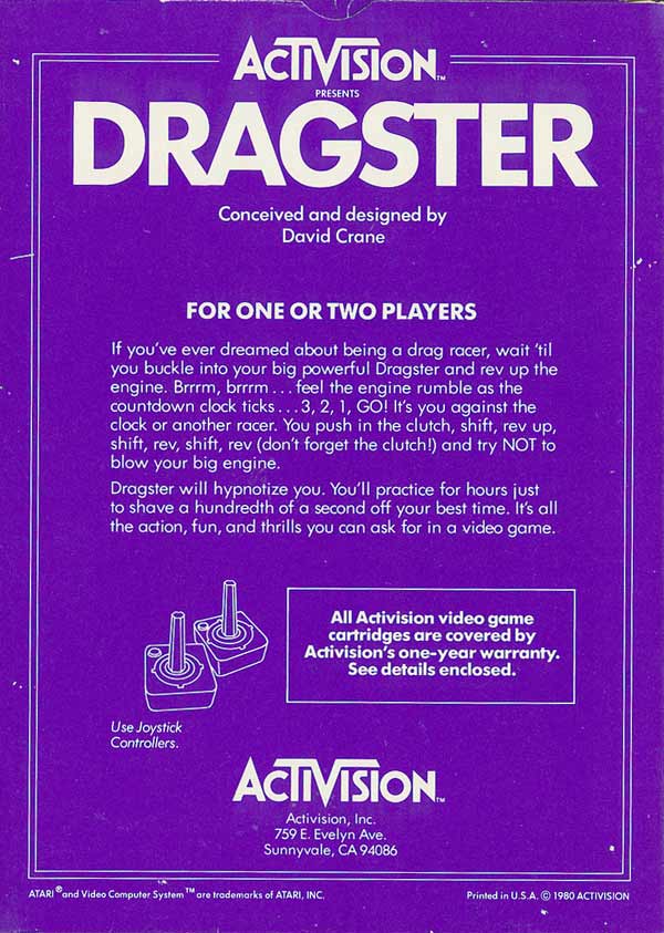 Dragster - Box Back