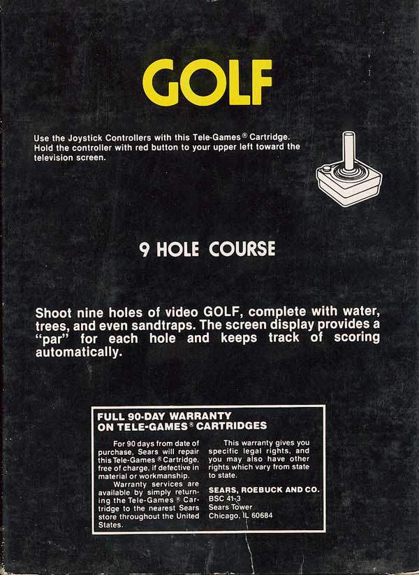 Golf - Box Back