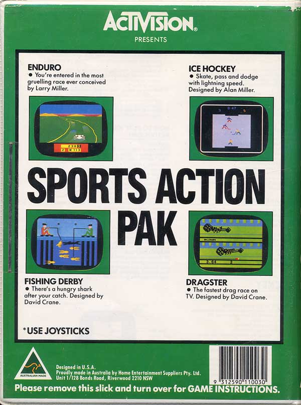 Sports Action Pak - Box Back