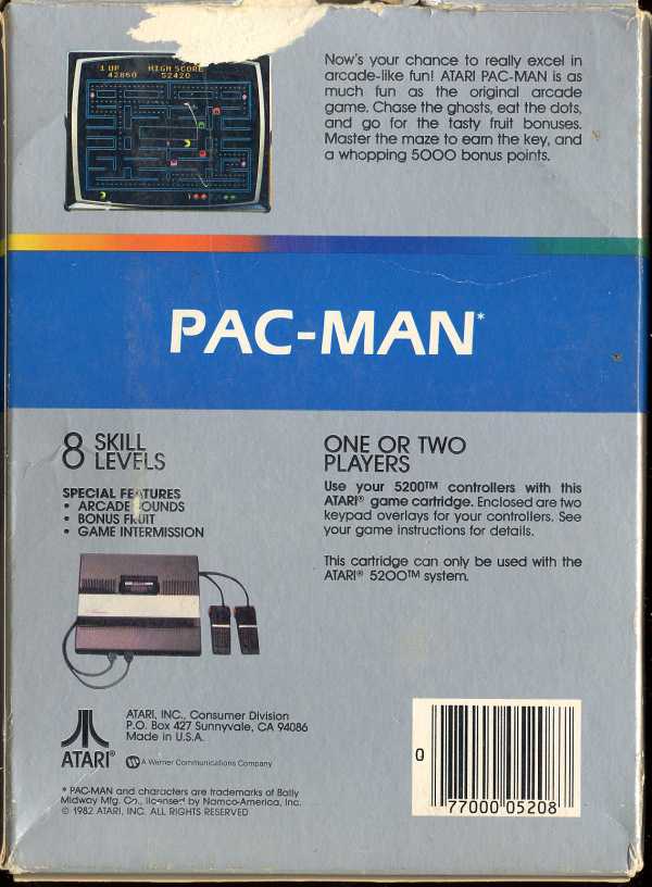 Pac-Man - Box Back