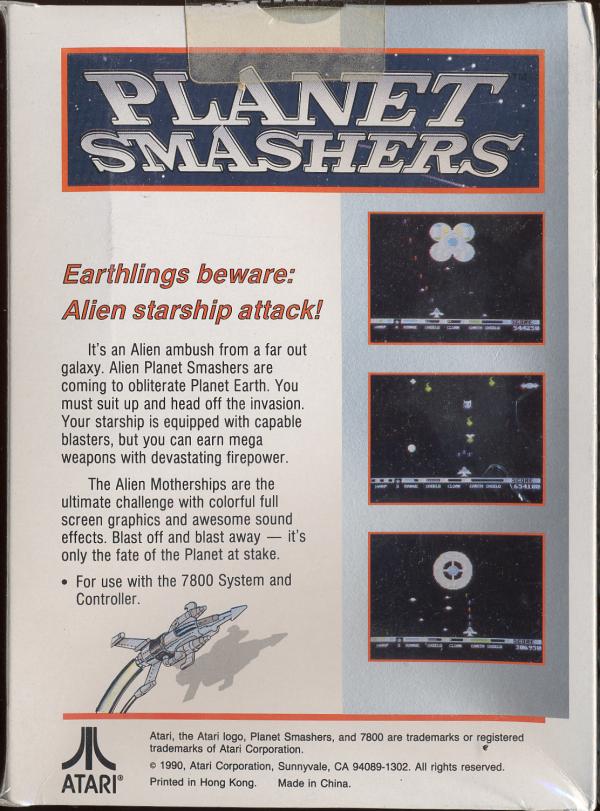 Planet Smashers - Box Back