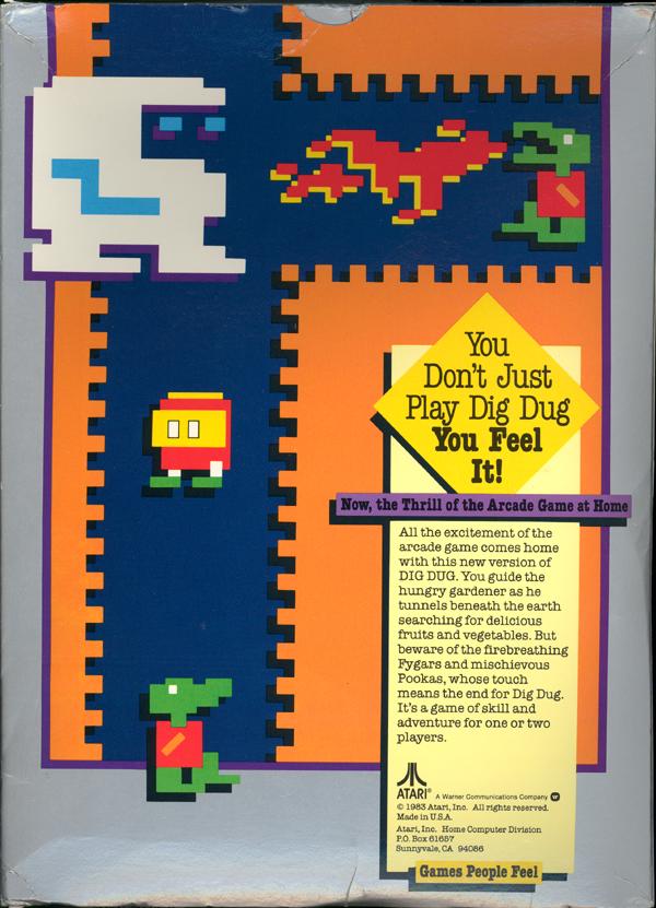 Dig Dug - Box Back