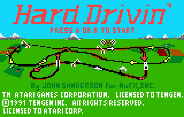 Hard Drivin' - Screenshot