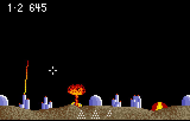 Super Asteroids & Missile Command - Screenshot