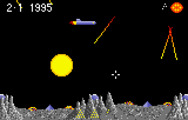 Super Asteroids & Missile Command - Screenshot